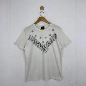 Marlboro X Number Bandana Print T Shirt White Cotton Tee Unisex